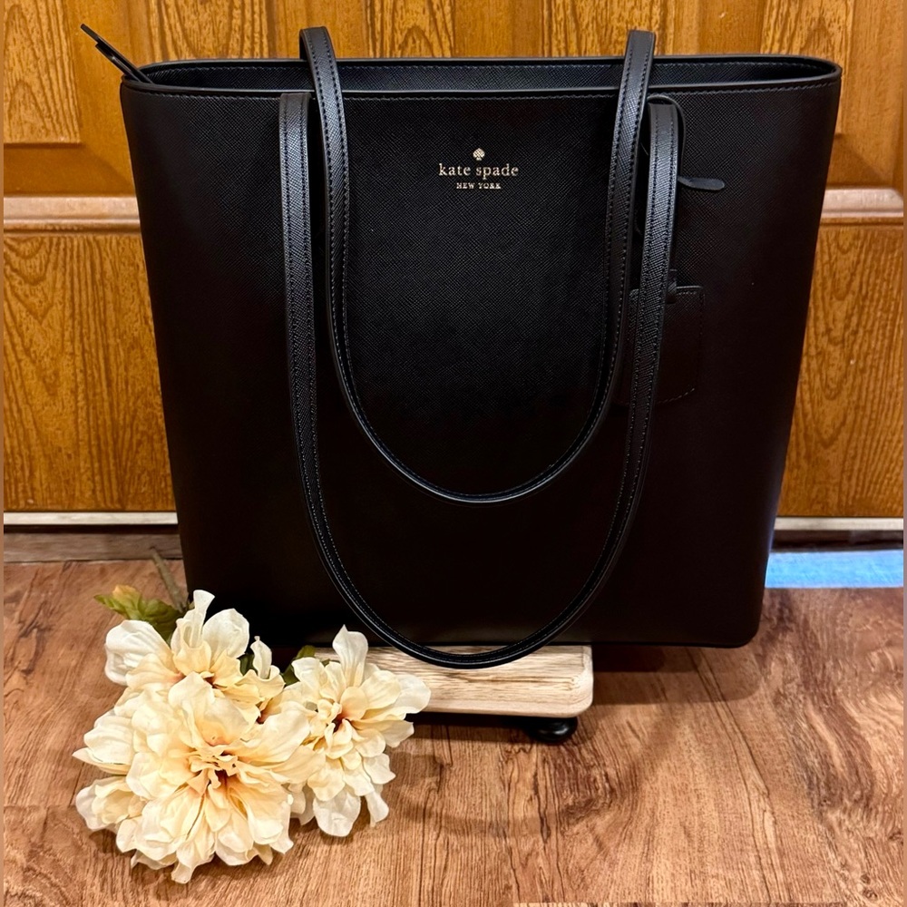 KATE SPADE ♠️ BRYNN BLACK SAFFIANO TOTE